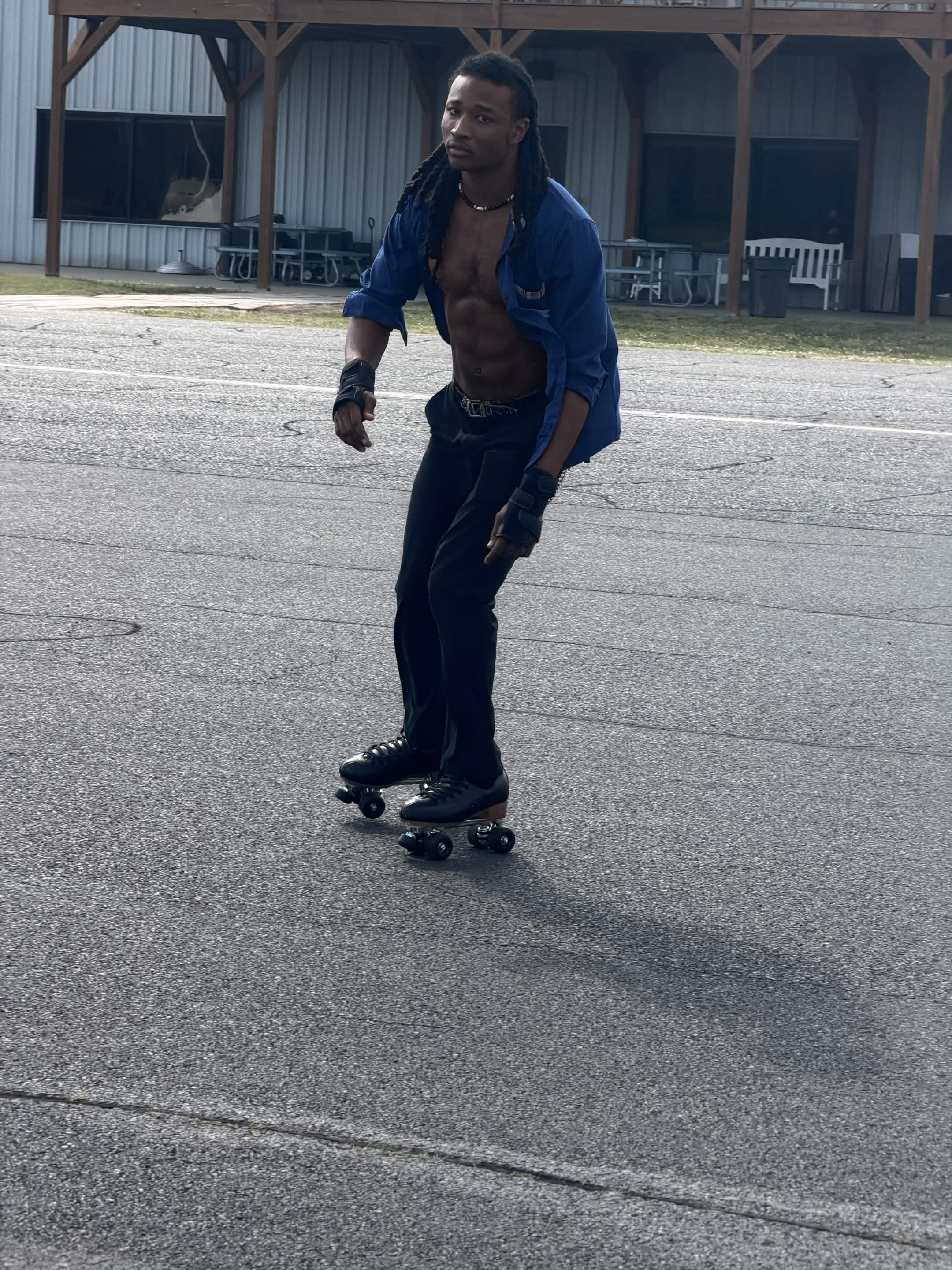Rubdul skating on ramp